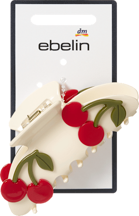 Haarklammer mit Kirschen-Applikationen, creme ebelin