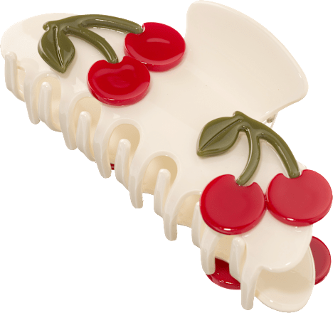 Haarklammer mit Kirschen-Applikationen, creme ebelin