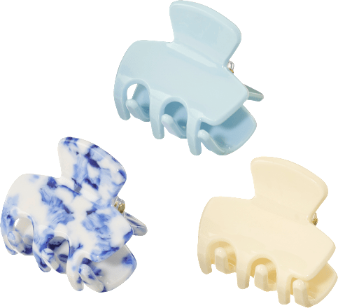 Haarklammern midi, hellblau/creme ebelin