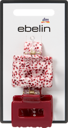 Haarklammern midi, rot ebelin