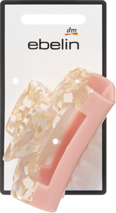 Haarklammer mit Cut-Out marmoriert/rosa ebelin