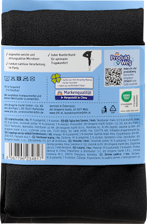 Leggings mit nahtlosem Panty schwarz Gr. 50/52 Fascino