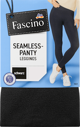 Leggings mit nahtlosem Panty schwarz Gr. 50/52 Fascino