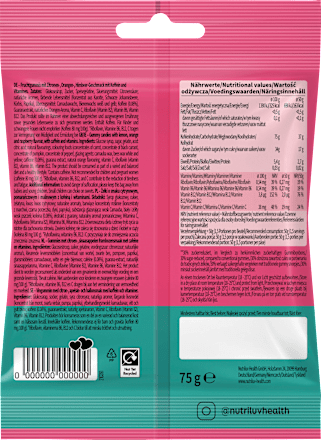 Fruchtgummi, Bett’r Snacks Energy nutriluv