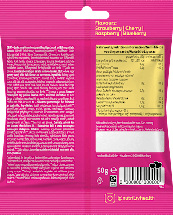 Fruchtgummi Dreamland nutriluv