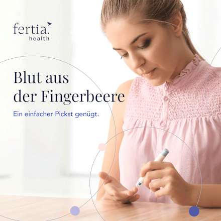 Zyklus Starter – Bluttest mit Laboranalyse für Zuhause fertia health