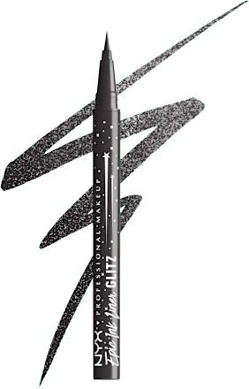 Vodootporni tekući tuš za oči u flomasteru Epic Ink Liner Glitz – 06 Graphite Glitz NYX PROFESSIONAL MAKEUP