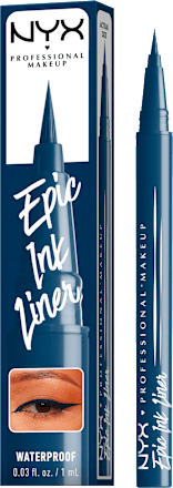 Vodootporni tekući tuš za oči u flomasteru Epic Ink Liner – 10 Mid(Night) Rise NYX PROFESSIONAL MAKEUP