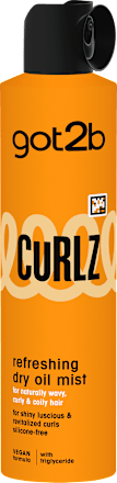Száraz olajos permet Curlz, hullámos és göndör hajra got2b