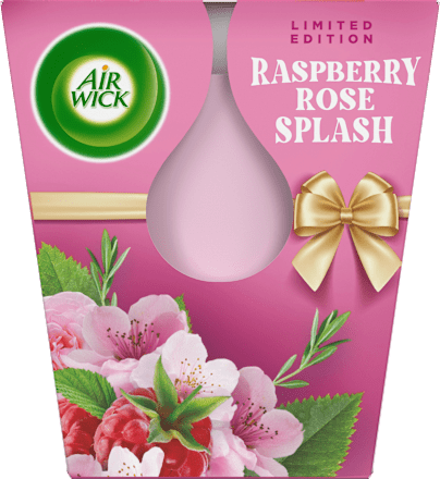 Duftkerze im Glas Raspberry Rose Splash AIR WICK