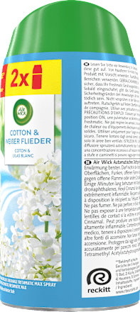 Duftspray Freshmatic Max Nachfüller Cotton & Weißer Flieder Duo-Pack AIR WICK