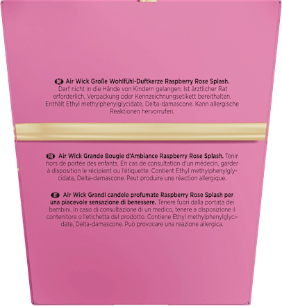 Duftkerze im Glas Raspberry Rose Splash AIR WICK