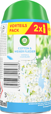 Duftspray Freshmatic Max Nachfüller Cotton & Weißer Flieder Duo-Pack AIR WICK