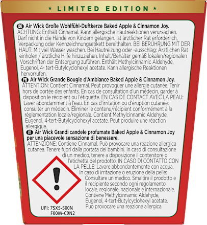 Duftkerze im Glas Baked Apple & Cinnamon Joy AIR WICK