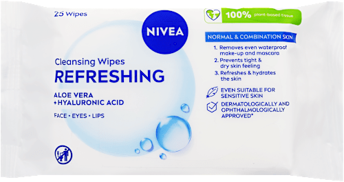 Frissítő arctisztító kendő NIVEA