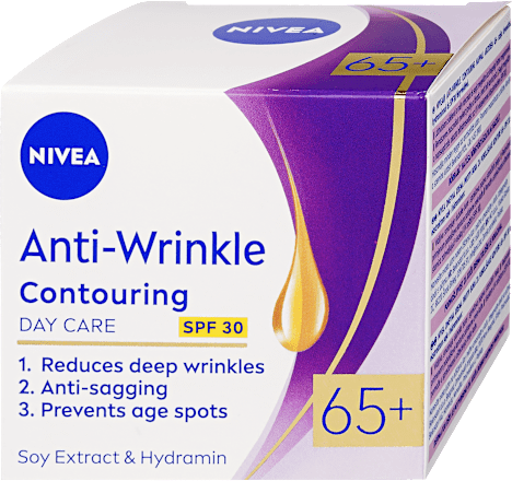 Ránctalanító nappali arckrém Anti-Wrinkle Contouring 65+ NIVEA