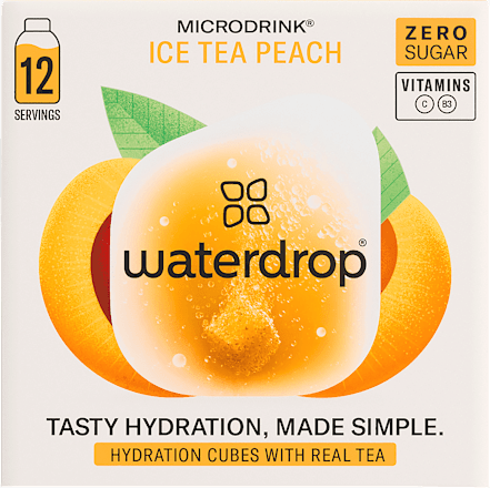 Šumivé kocky Microdrink Ice Tea Peach waterdrop
