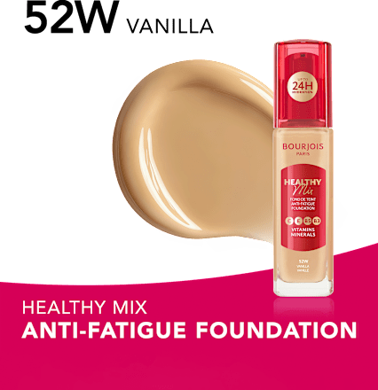 Tekući puder Healthy Mix Anti-Fatigue – 52W Vanilla BOURJOIS PARIS