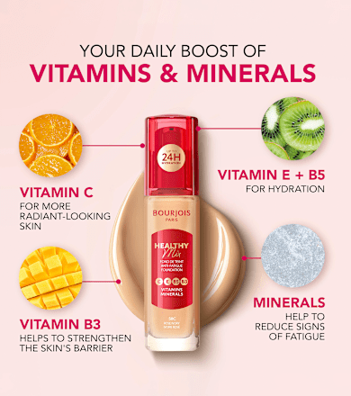 Tekući puder Healthy Mix Anti-Fatigue – 52W Vanilla BOURJOIS PARIS