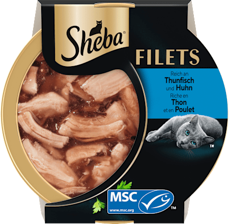 Nassfutter Katze Huhn Filets mit Thunfisch Sheba
