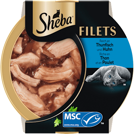 Nassfutter Katze Huhn Filets mit nachhaltigem Thunfisch Sheba