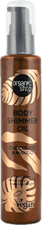 Olje za telo z bleščicami Chocolate & Mango organic shop