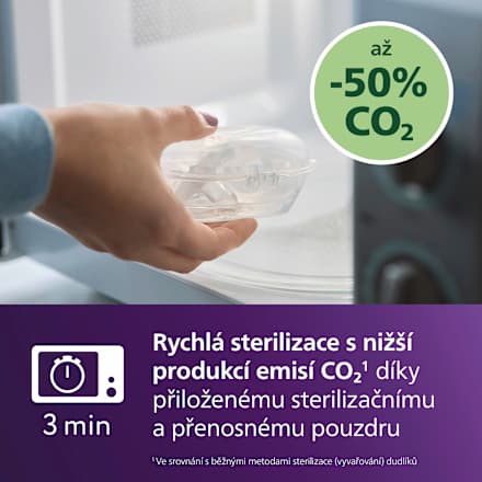 dudlík Soothie, modrý 0-6 m PHILIPS AVENT