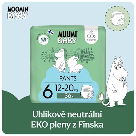 plenkové kalhotky velikost 6, 12-20 kg Muumi Baby
