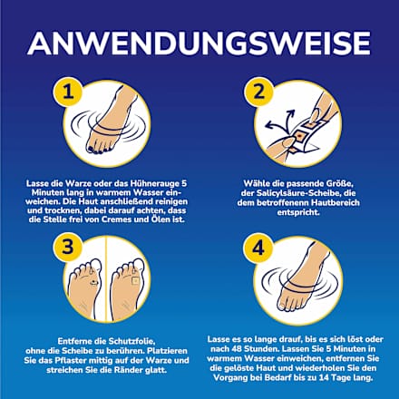 Warzen-Entferner-Pflaster Scholl