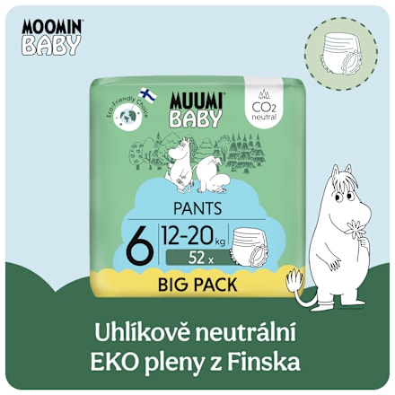 plenkové kalhotky velikost 6, 12-20 kg Muumi Baby