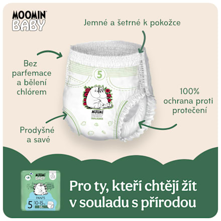 plenkové kalhotky velikost 5, 10-15 kg Muumi Baby