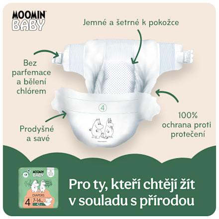 pleny velikost 4, 7-14 kg Moomin Baby