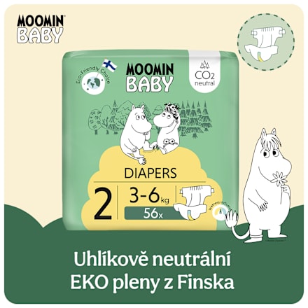 pleny velikost 2, 3-6 kg Moomin Baby
