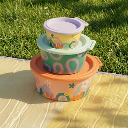 Aufbewahrungsdose NORA mit Deckel aus Kunststoff, rosa (1300 ml) Koziol