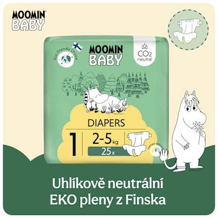 pleny velikost 1, 2-5 kg Moomin Baby
