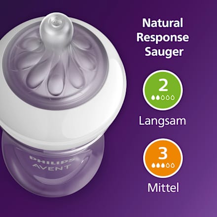 Babyflaschen Set Natural Response groß 6tlg, von Geburt an PHILIPS AVENT