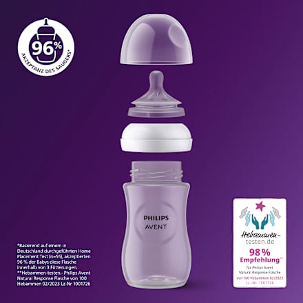 Babyflaschen Set Natural Response groß 6tlg, von Geburt an PHILIPS AVENT