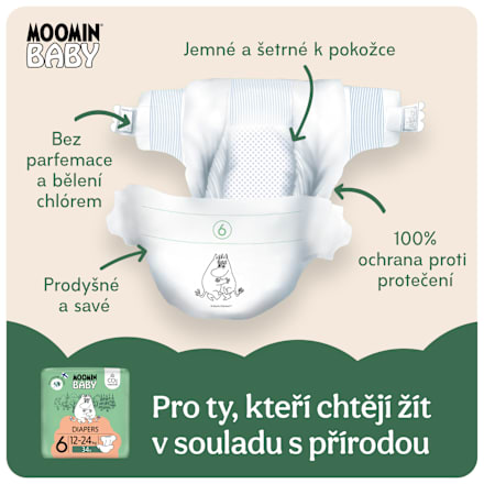 pleny velikost 6, 12-24 kg Moomin Baby