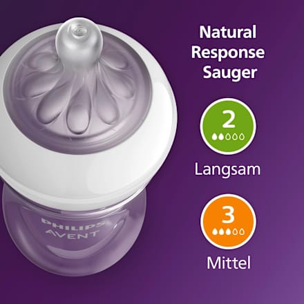Babyflaschen Set Natural Response groß 6tlg, von Geburt an PHILIPS AVENT
