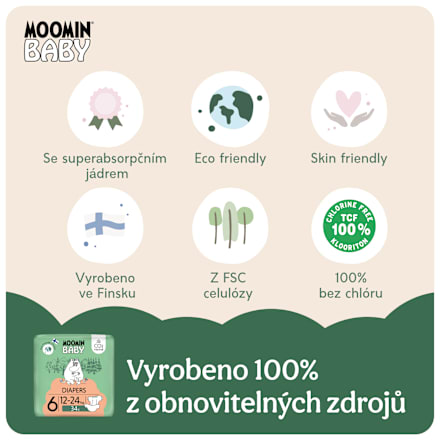 pleny velikost 6, 12-24 kg Moomin Baby