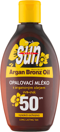 Sun Vital opalovací mléko s arganovým olejem SPF50 VIVACO