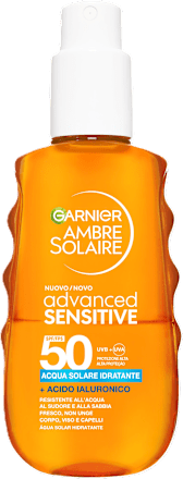 Acqua solare idratante SPF50 GARNIER AMBRE SOLAIRE