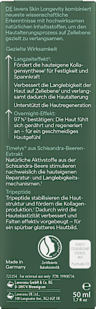 Nachtcreme Skin Longevity lavera NATURKOSMETIK