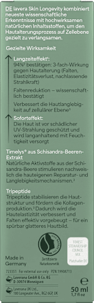 Gesichtscreme Skin Longevity lavera NATURKOSMETIK