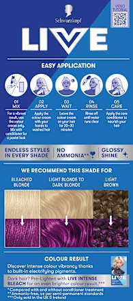 Ultra Brights or Pastel Semi-permanente Tönung - Nr. 094 Purple Punk Schwarzkopf LIVE