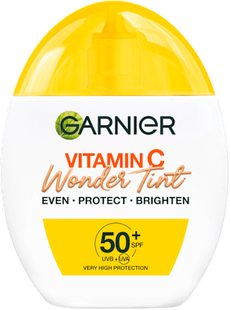 Tónovací denný pleťový fluid Vitamin C Wonder Tint SPF 50+ - Medium GARNIER
