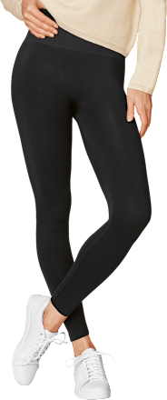 Leggings mit nahtlosem Panty schwarz Gr. 46/48 Fascino
