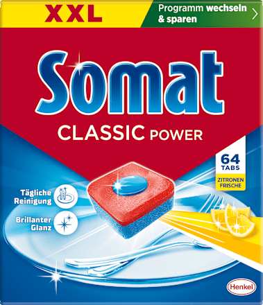 Geschirrspül-Tabs Classic Power Zitrone XXL Somat