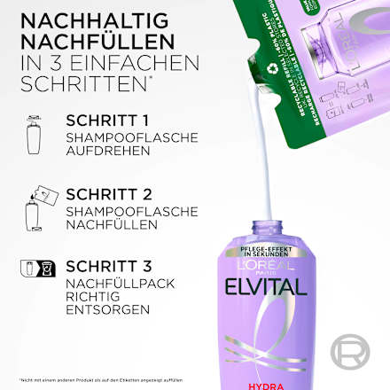 Shampoo Hydra Hyaluronic, feuchtigkeitsauffüllend L'ORÉAL PARiS ELVITAL