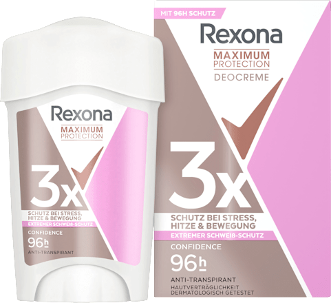 Antitranspirant Deocreme Maximum Protection Confidence Rexona